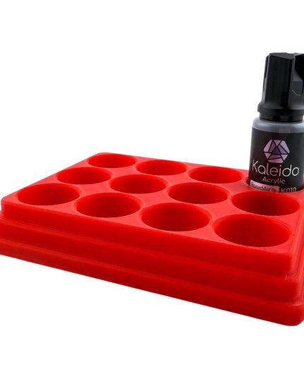 Jeff Did It - 20ml Paint Bottle Organizer - Compatible with Gaahleri Kaleido 20ml Paint Bottles - Holds 12 Bottles - Made in the USA
