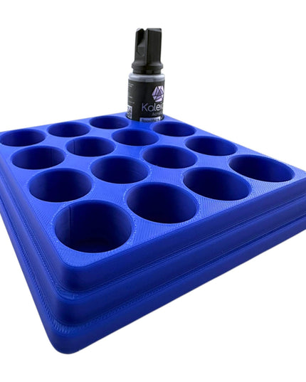 Jeff Did It - 20ml Paint Bottle Organizer - Compatible with Gaahleri Kaleido 20ml Paint Bottles - Holds 16 Bottles - Made in the USA