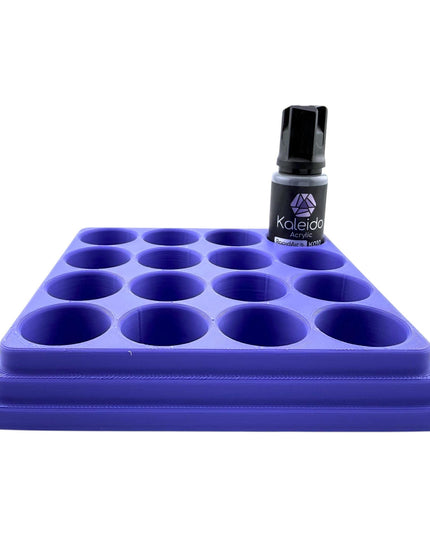 Jeff Did It - 20ml Paint Bottle Organizer - Compatible with Gaahleri Kaleido 20ml Paint Bottles - Holds 16 Bottles - Made in the USA
