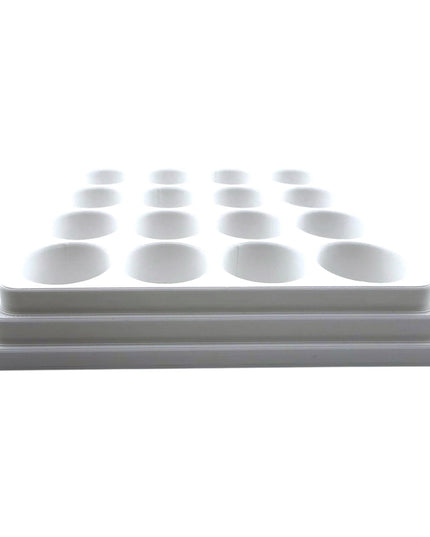 Jeff Did It - 20ml Paint Bottle Organizer - Compatible with Gaahleri Kaleido 20ml Paint Bottles - Holds 16 Bottles - Made in the USA