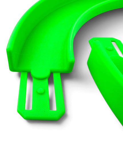Jeff Did It! - 1/64 Scale 180 Degree 304mm / 12 Inch Turn - 2 Pack - Works on Hot Track - 3D Printed - Designed and Manufactured in America