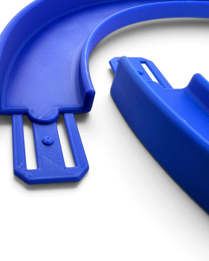 Jeff Did It! - 1/64 Scale 180 Degree 304mm / 12 Inch Turn - 2 Pack - Works on Hot Track - 3D Printed - Designed and Manufactured in America