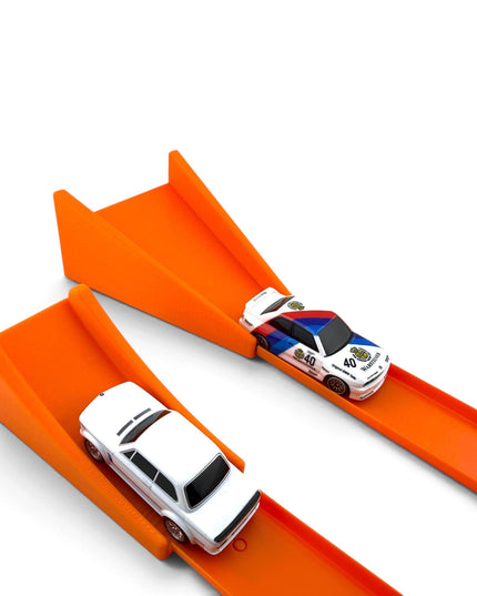 Jeff Did It! - 1/64 Scale Jump & Landing Ramp Set - Great Gift - Works on Hot Track - 3D Printed - Designed and Manufactured in America