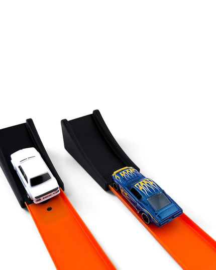Jeff Did It! - 1/64 Scale 2 Jump Ramp Set - Great Gift - Works on Hot Track - 3D Printed - Designed and Manufactured in America