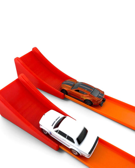 Jeff Did It! - 1/64 Scale 2 Jump Ramp Set - Great Gift - Works on Hot Track - 3D Printed - Designed and Manufactured in America