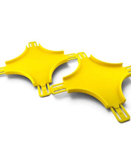 Jeff Did It! - 1/64 Scale Curved Cross Track Set - Set of 2 - Works on Hot Track - 3D Printed - Designed and Manufactured in America