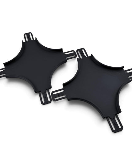 Jeff Did It! - 1/64 Scale Curved Cross Track Set - Set of 2 - Works on Hot Track - 3D Printed - Designed and Manufactured in America