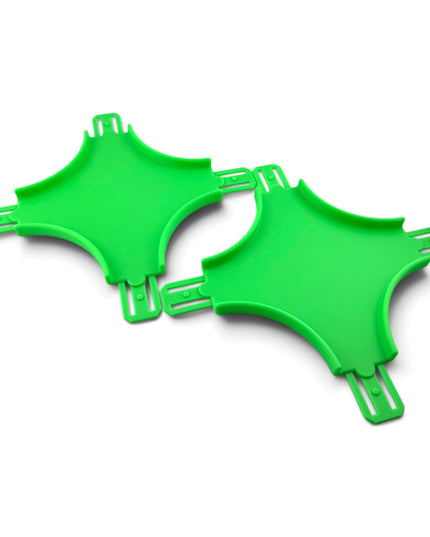 Jeff Did It! - 1/64 Scale Curved Cross Track Set - Set of 2 - Works on Hot Track - 3D Printed - Designed and Manufactured in America