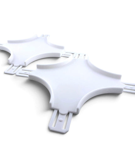 Jeff Did It! - 1/64 Scale Curved Cross Track Set - Set of 2 - Works on Hot Track - 3D Printed - Designed and Manufactured in America