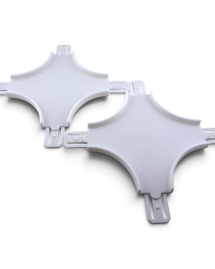 Jeff Did It! - 1/64 Scale Curved Cross Track Set - Set of 2 - Works on Hot Track - 3D Printed - Designed and Manufactured in America