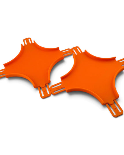 Jeff Did It! - 1/64 Scale Curved Cross Track Set - Set of 2 - Works on Hot Track - 3D Printed - Designed and Manufactured in America