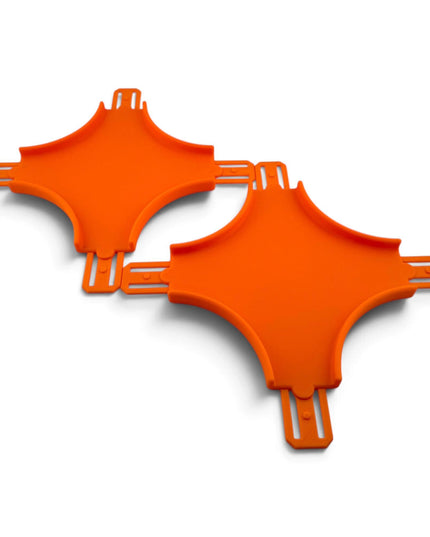 Jeff Did It! - 1/64 Scale Curved Cross Track Set - Set of 2 - Works on Hot Track - 3D Printed - Designed and Manufactured in America