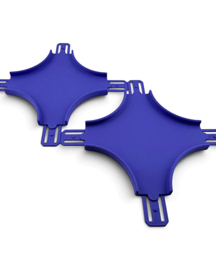 Jeff Did It! - 1/64 Scale Curved Cross Track Set - Set of 2 - Works on Hot Track - 3D Printed - Designed and Manufactured in America