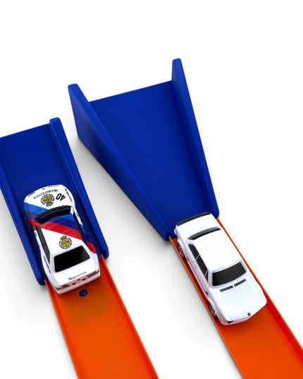 Jeff Did It! - 1/64 Scale Jump & Landing Ramp Set - Great Gift - Works on Hot Track - 3D Printed - Designed and Manufactured in America