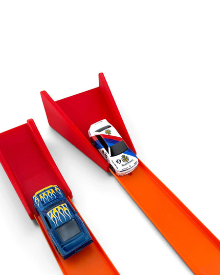 Jeff Did It! - 1/64 Scale Jump & Landing Ramp Set - Great Gift - Works on Hot Track - 3D Printed - Designed and Manufactured in America