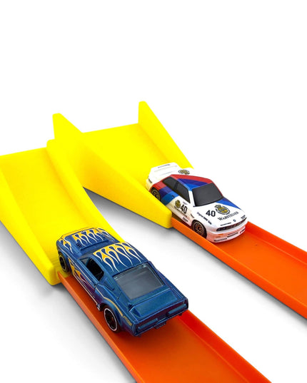 Jeff Did It! - 1/64 Scale Jump & Landing Ramp Set - Great Gift - Works on Hot Track - 3D Printed - Designed and Manufactured in America