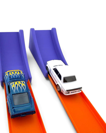 Jeff Did It! - 1/64 Scale 2 Jump Ramp Set - Great Gift - Works on Hot Track - 3D Printed - Designed and Manufactured in America