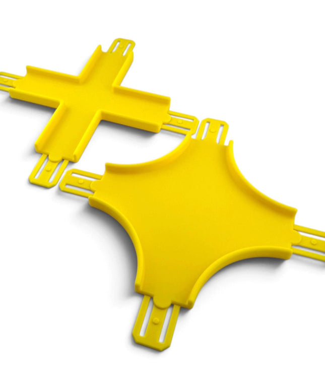 Jeff Did It! - 1/64 Scale Curved and Straight Cross Track Set - 1 Each - Works on Hot Track - 3D Printed - Designed and Made in the USA