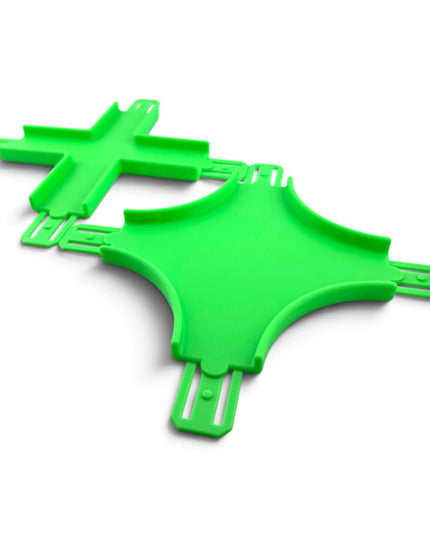Jeff Did It! - 1/64 Scale Curved and Straight Cross Track Set - 1 Each - Works on Hot Track - 3D Printed - Designed and Made in the USA