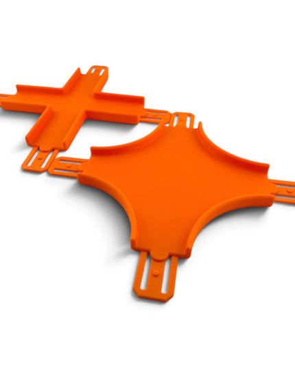 Jeff Did It! - 1/64 Scale Curved and Straight Cross Track Set - 1 Each - Works on Hot Track - 3D Printed - Designed and Made in the USA