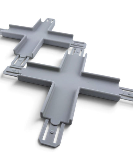 Jeff Did It! - 1/64 Scale Straight Cross Track Set - Set of 2 - Works on Hot Track - 3D Printed - Designed and Manufactured in America