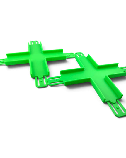Jeff Did It! - 1/64 Scale Straight Cross Track Set - Set of 2 - Works on Hot Track - 3D Printed - Designed and Manufactured in America