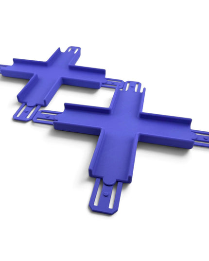 Jeff Did It! - 1/64 Scale Straight Cross Track Set - Set of 2 - Works on Hot Track - 3D Printed - Designed and Manufactured in America
