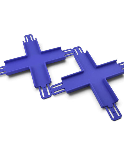 Jeff Did It! - 1/64 Scale Straight Cross Track Set - Set of 2 - Works on Hot Track - 3D Printed - Designed and Manufactured in America