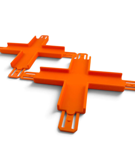 Jeff Did It! - 1/64 Scale Straight Cross Track Set - Set of 2 - Works on Hot Track - 3D Printed - Designed and Manufactured in America