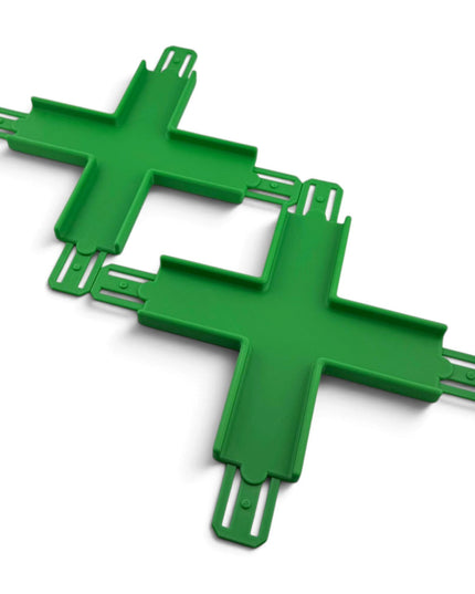 Jeff Did It! - 1/64 Scale Straight Cross Track Set - Set of 2 - Works on Hot Track - 3D Printed - Designed and Manufactured in America